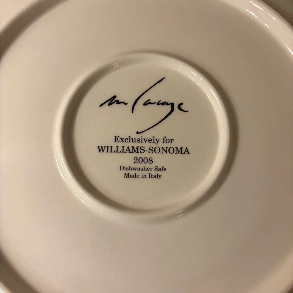 VTG Williams Sonoma Rooster Francais Colorful Rooster Decorative‎ Dessert Plates